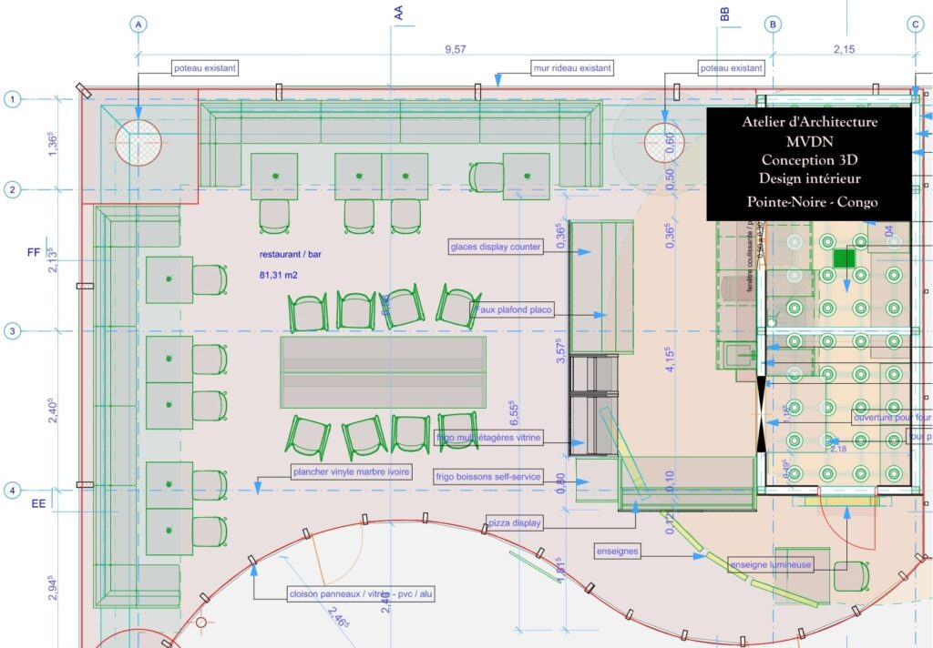 Ci Gusta aéroport plan